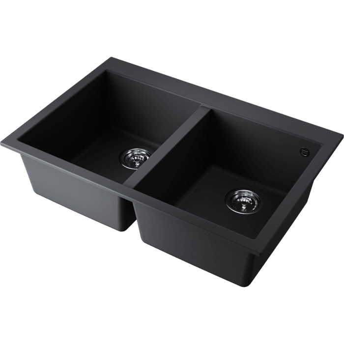 Кухонная мойка Omoikiri Bosen 80-2-BL Tetogranit/черный