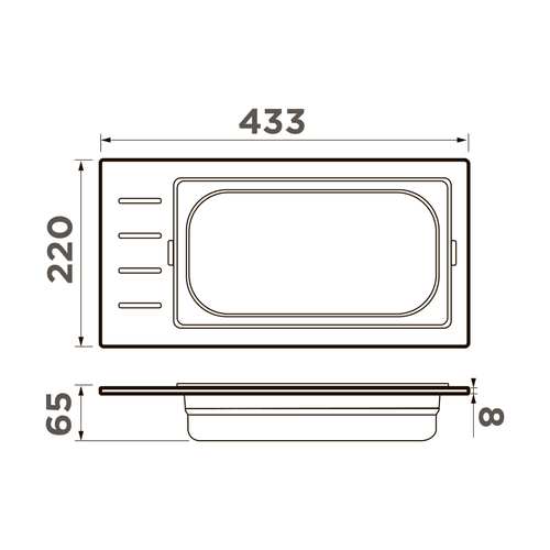 Схема Контейнер Omoikiri DC-01-1-IN