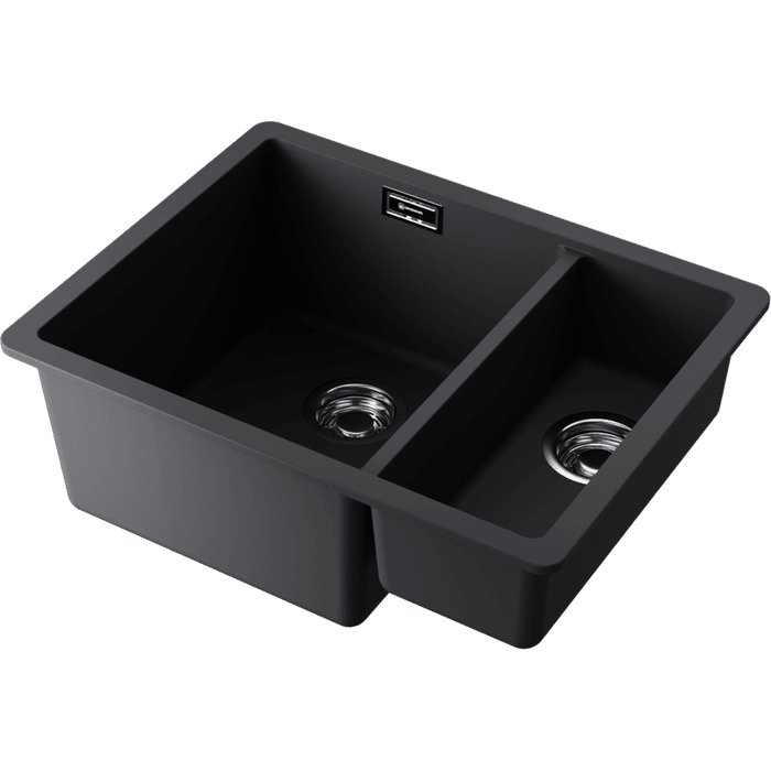 Кухонная мойка Omoikiri Kata 55-2-U-BL Artgranit/черный