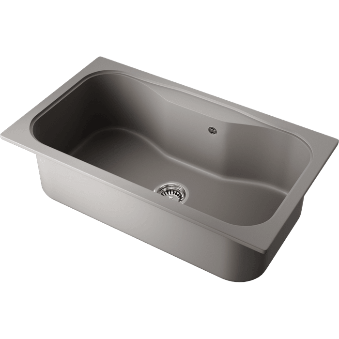 Кухонная мойка Omoikiri Maru 86-GR Tetogranit/leningrad grey