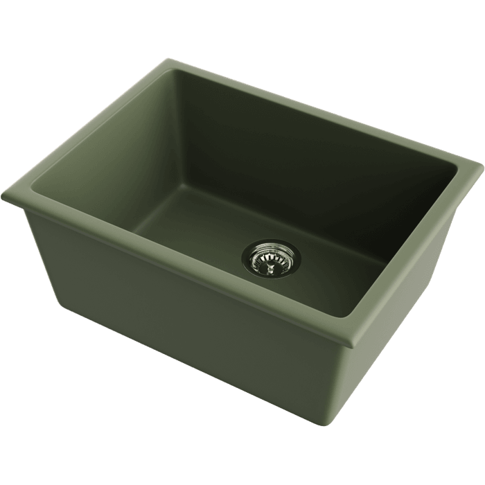 Кухонная мойка Omoikiri Okinoshima 61-U/I-OL Natceramic/olive