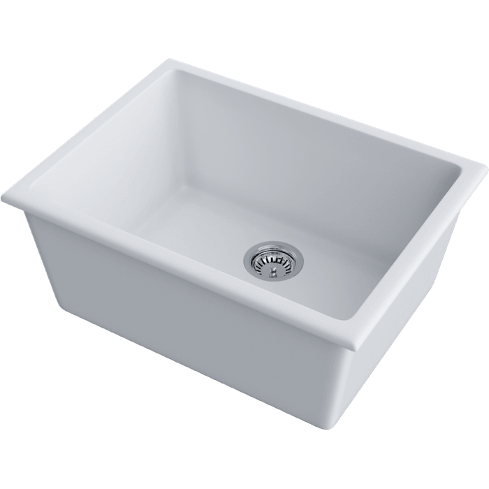 Кухонная мойка Omoikiri Okinoshima 61-U/I-WH Natceramic/белый