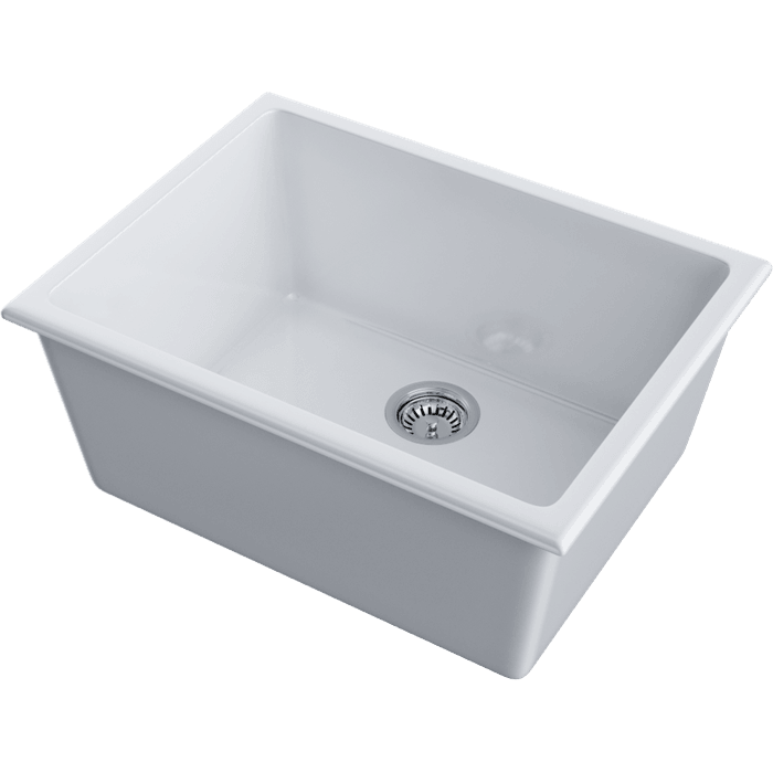 Кухонная мойка Omoikiri Okinoshima 61-U/I-WH Glossy Natceramic/белый глянцевый
