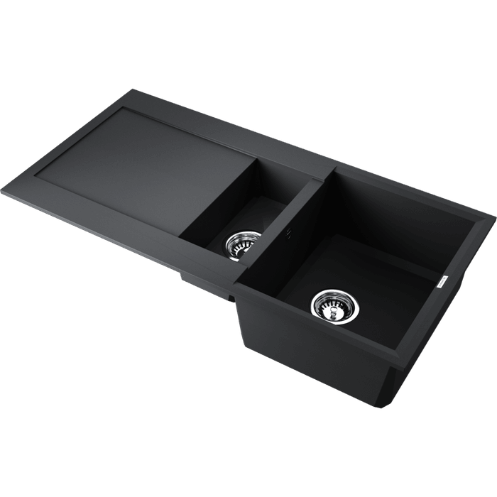 Кухонная мойка Omoikiri Sakaime 100-2-BL Tetogranit/черный