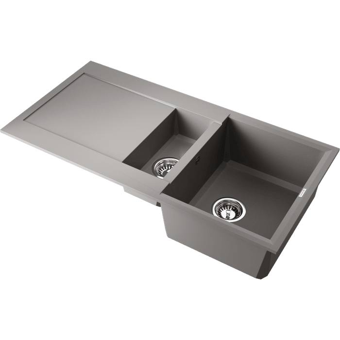 Кухонная мойка Omoikiri Sakaime 100-2-GR Tetogranit/leningrad grey