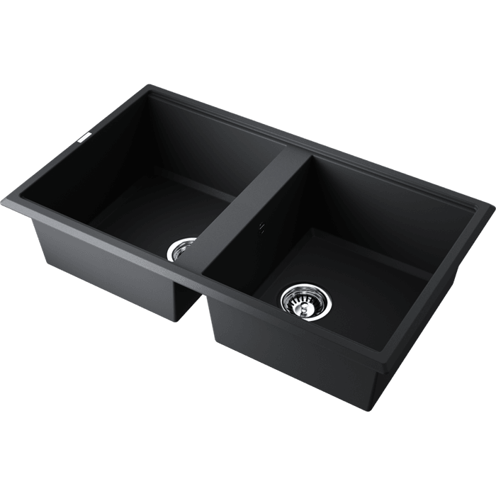 Кухонная мойка Omoikiri Tedori 86-2-BL Tetogranit/черный