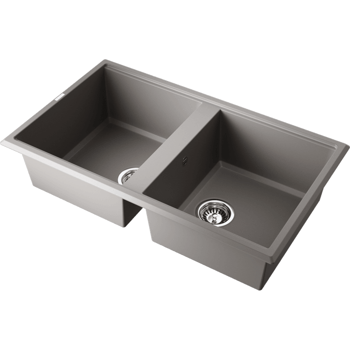 Кухонная мойка Omoikiri Tedori 86-2-GR Tetogranit/leningrad grey